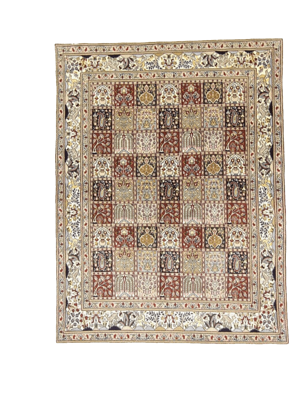 Wunderschöner Perserteppich 197 x 149 cm, 400.000 Knoten, handgeknüpft