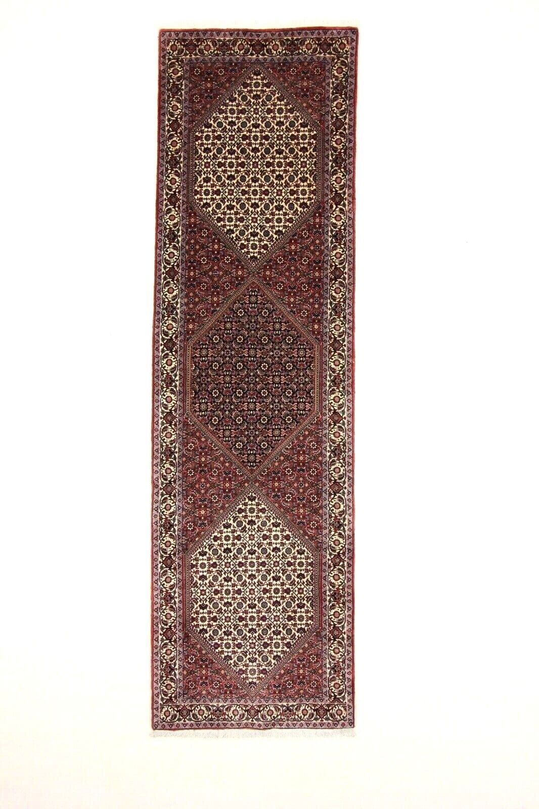 Wunderschöner Perserteppich Bidjar 294 x 86 cm, 300.000 Knoten, handgeknüpft