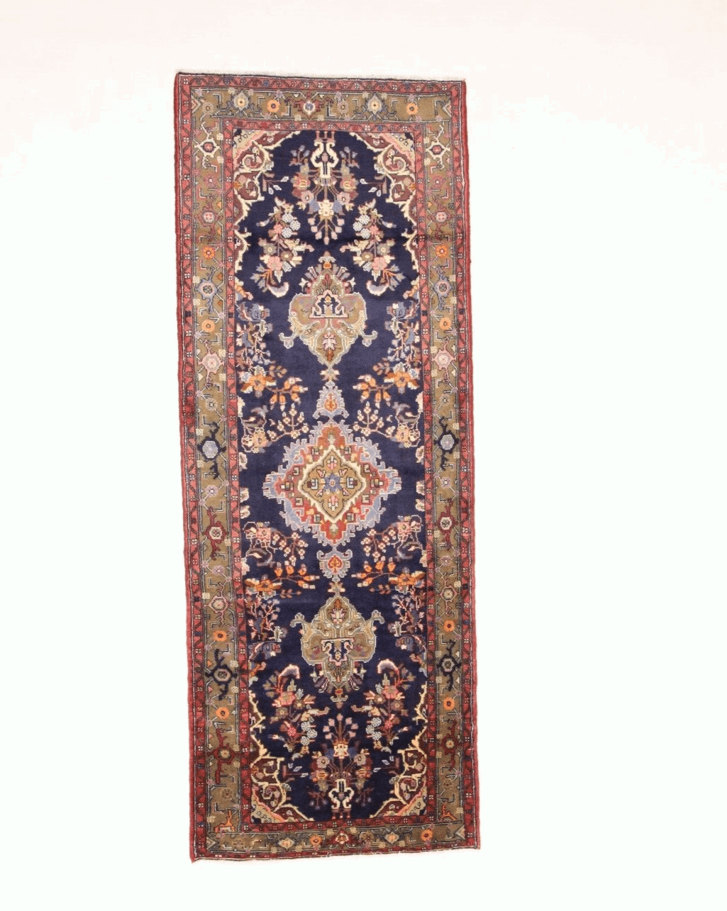 Wunderschöner Perserteppich Hamadan 326 x 126 cm, 200.000 Knoten, handgeknüpft