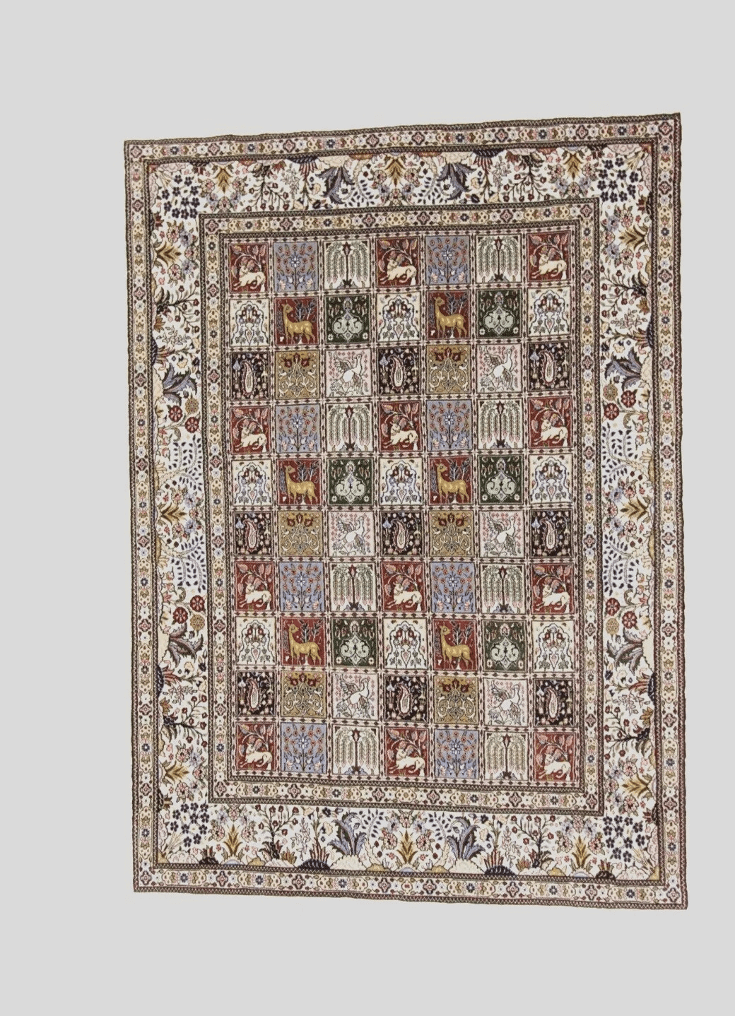 Wunderschöner Perserteppich Moud 238x171 cm, 400.000 Knoten, handgeknüpft