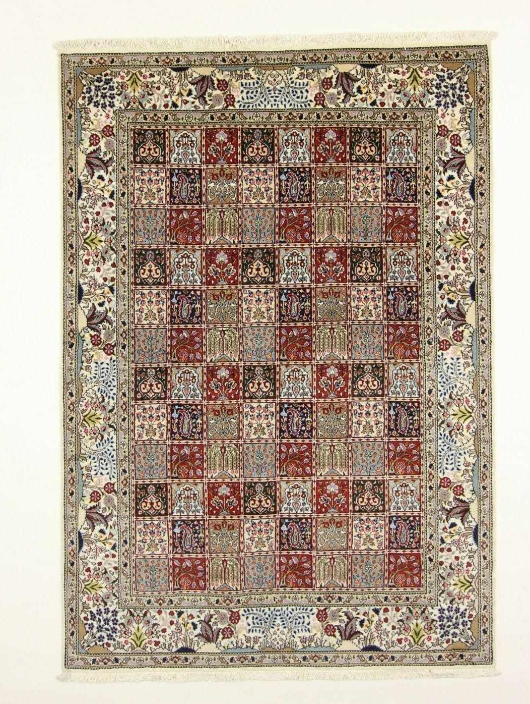 Wunderschöner Perserteppich Moud 240x167cm, 400.000 Knoten, handgeknüpft