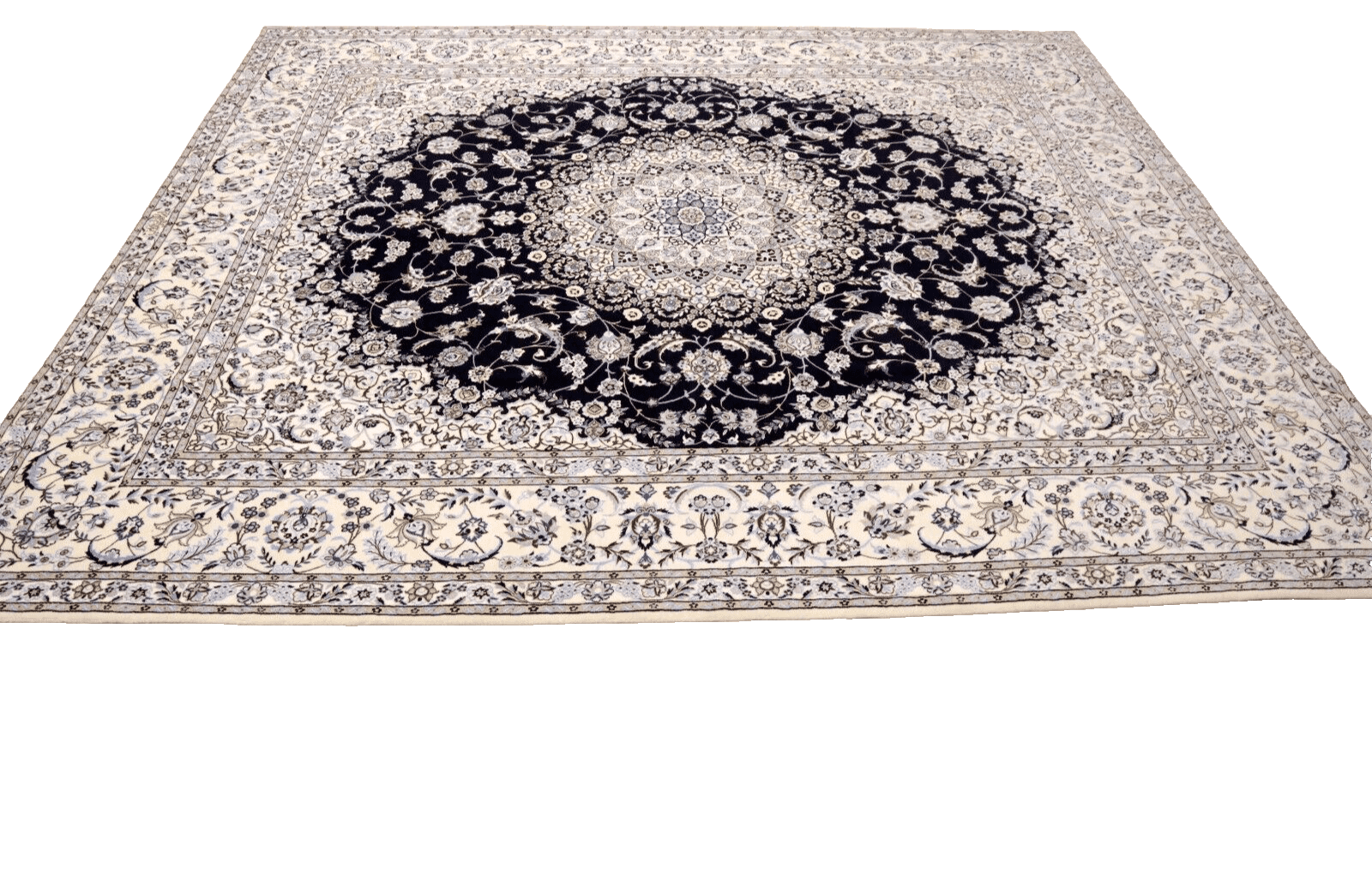 Wunderschöner Perserteppich Nain 6 La 312 x 259 cm, handgeknüpft