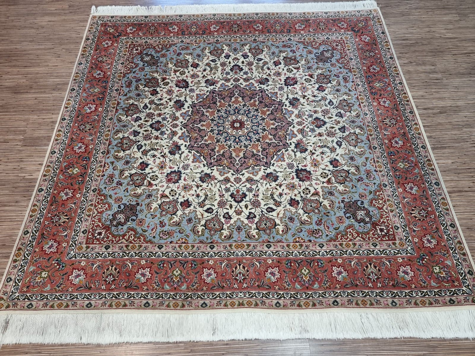 Wunderschöner Persischer Täbriz 203x198 cm, 500.000 Knoten, handgeknüpft