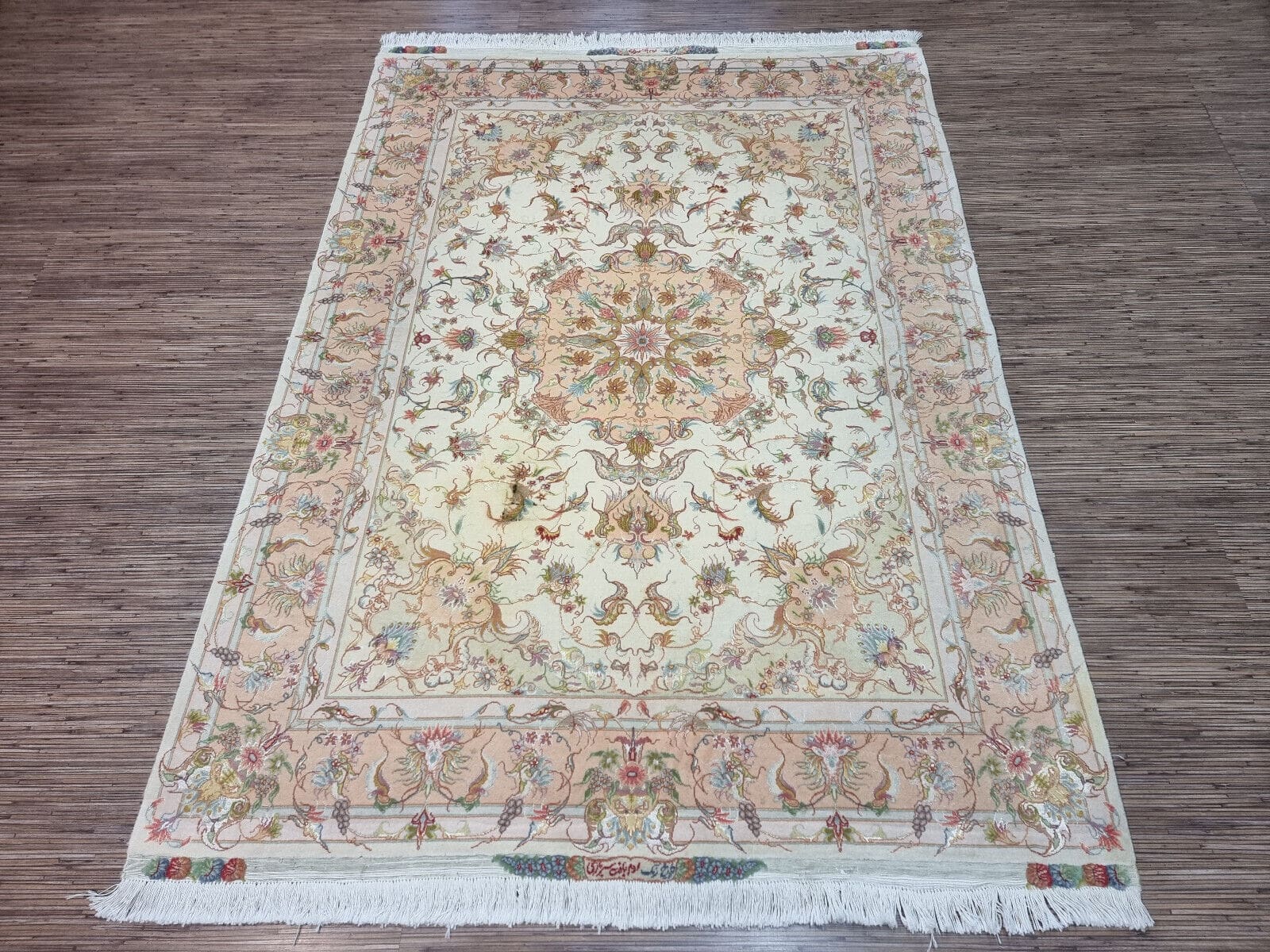 Wunderschöner Persischer Täbriz 212x151 cm, 500.000 Knoten, handgeknüpft H1