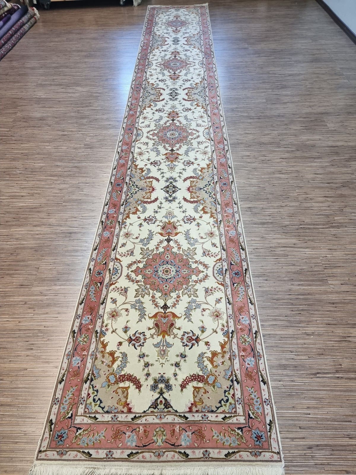 Wunderschöner Persischer Täbriz 518x81 cm, 500.000 Knoten, handgeknüpft H1