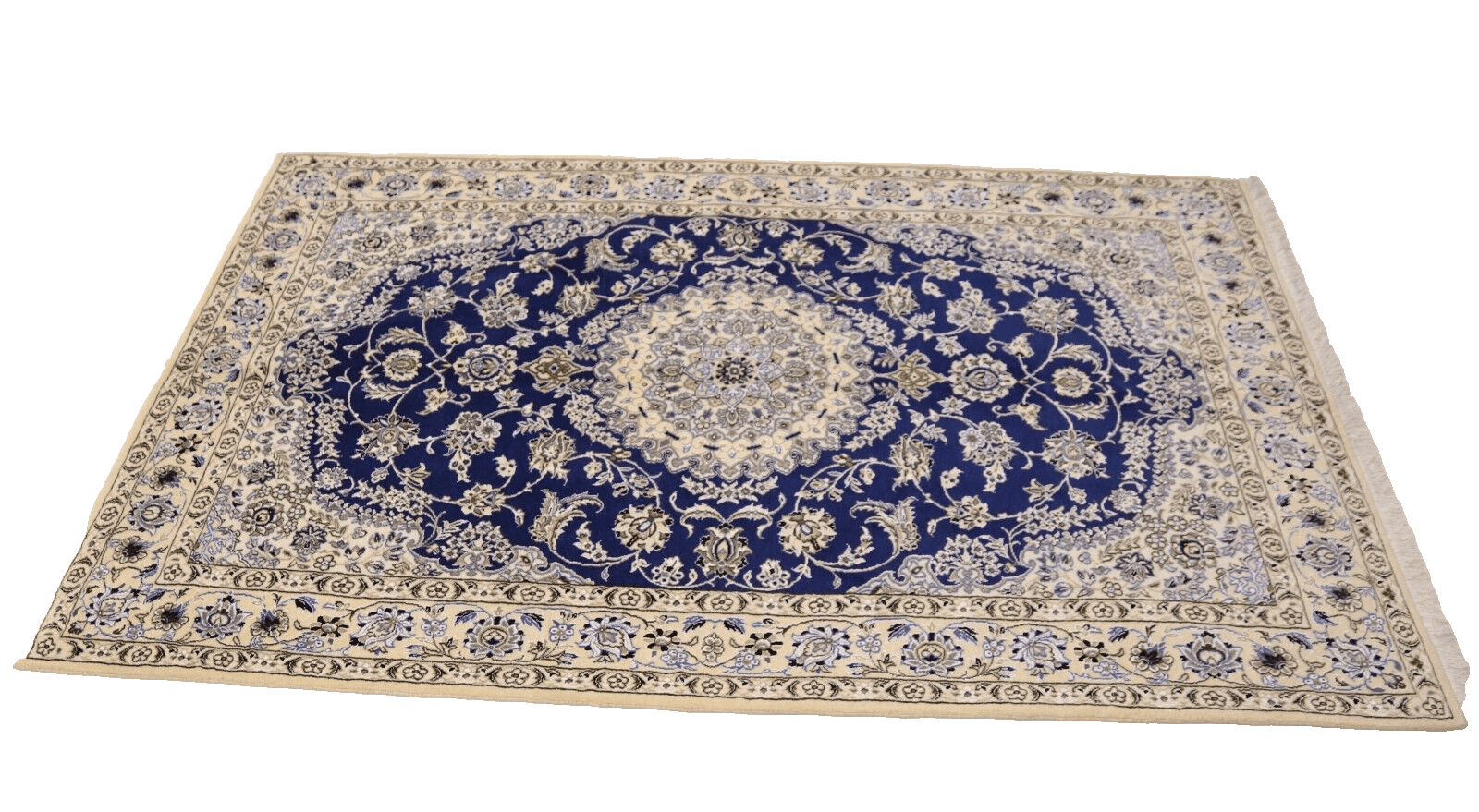 Wunderschöner Super Nain 9 La Perserteppich 246 x 147 cm, handgeknüpft