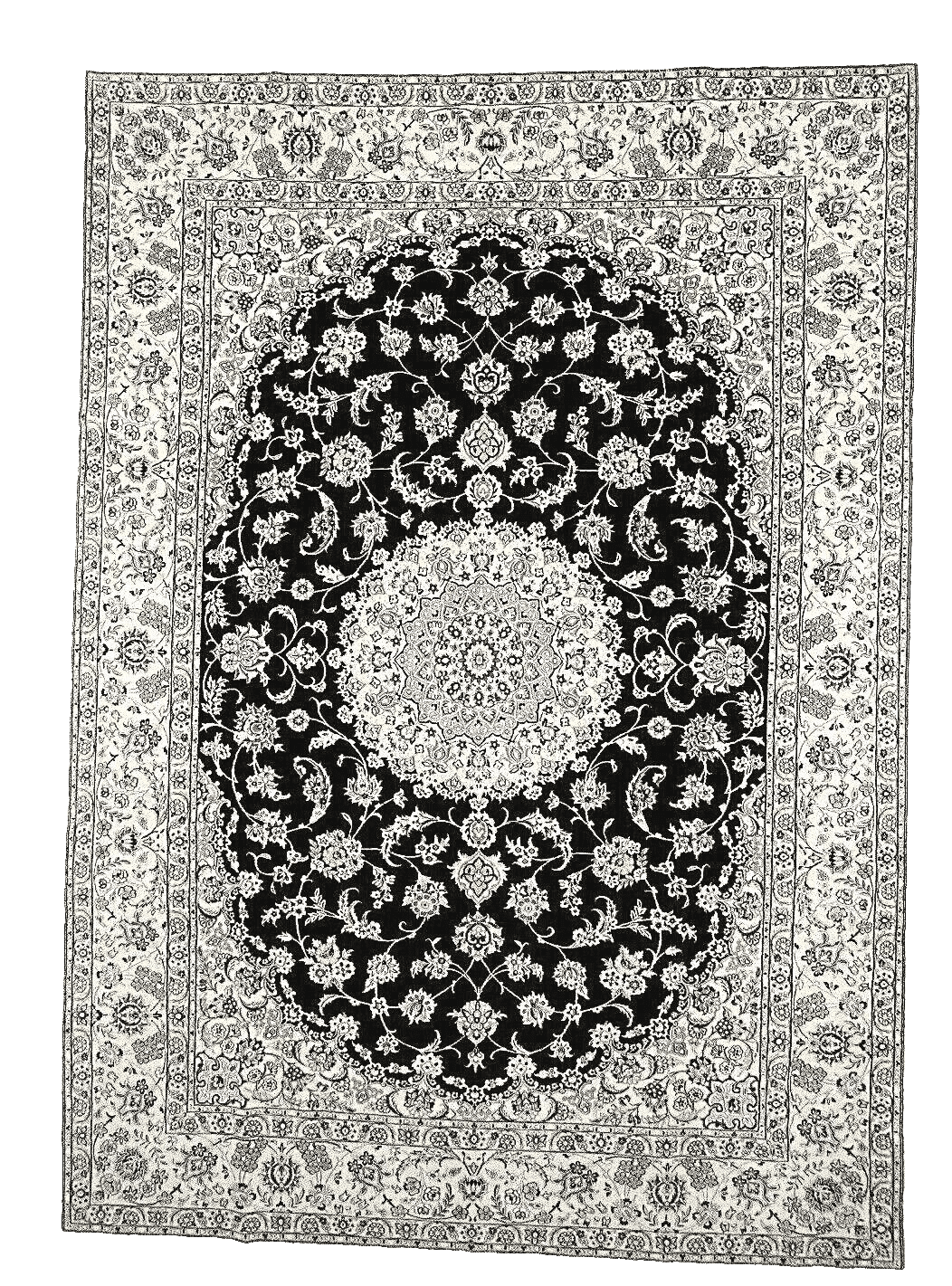 Wunderschöner Super Nain 9 La Perserteppich 352 x 247 cm, 500.000 Knoten, handgeknüpft