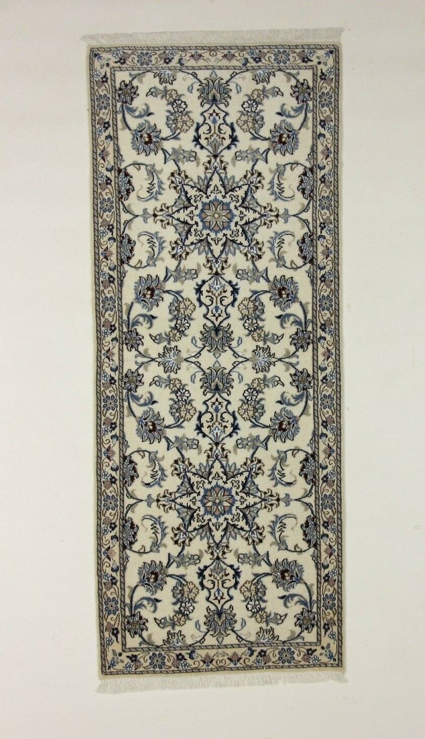 Wunderschöner Super Nain 9la Perserteppich 200 x 81 cm, 500.000 Knoten, handgeknüpft