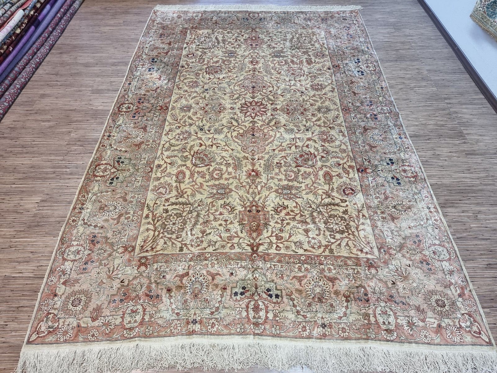 Wunderschöner Türkischer Kaisery Seidenteppich 337x219cm handgeknüpft