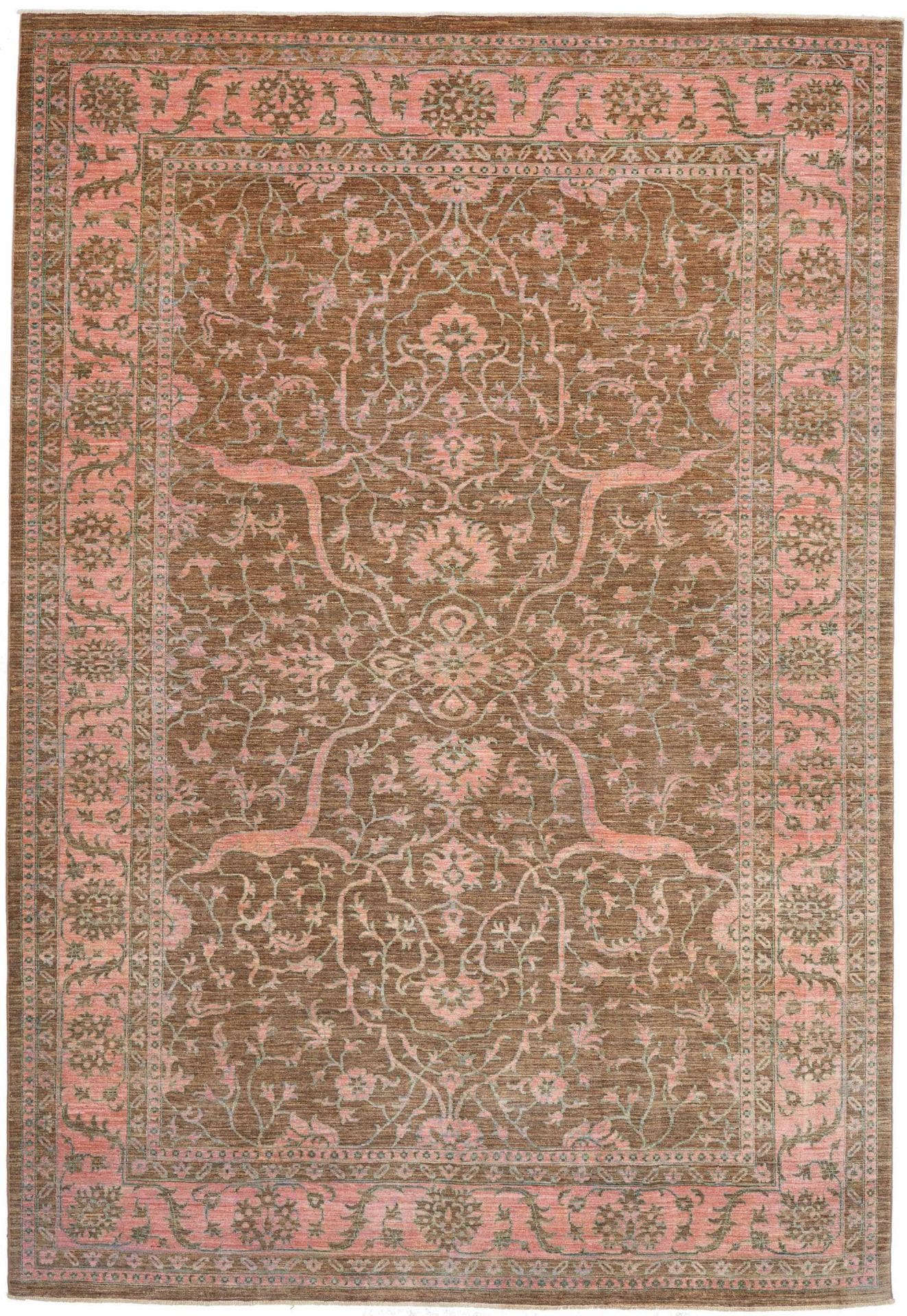 Ziegler Orientteppich 243 x 349cm aus Schurwolle, handgeknüpft