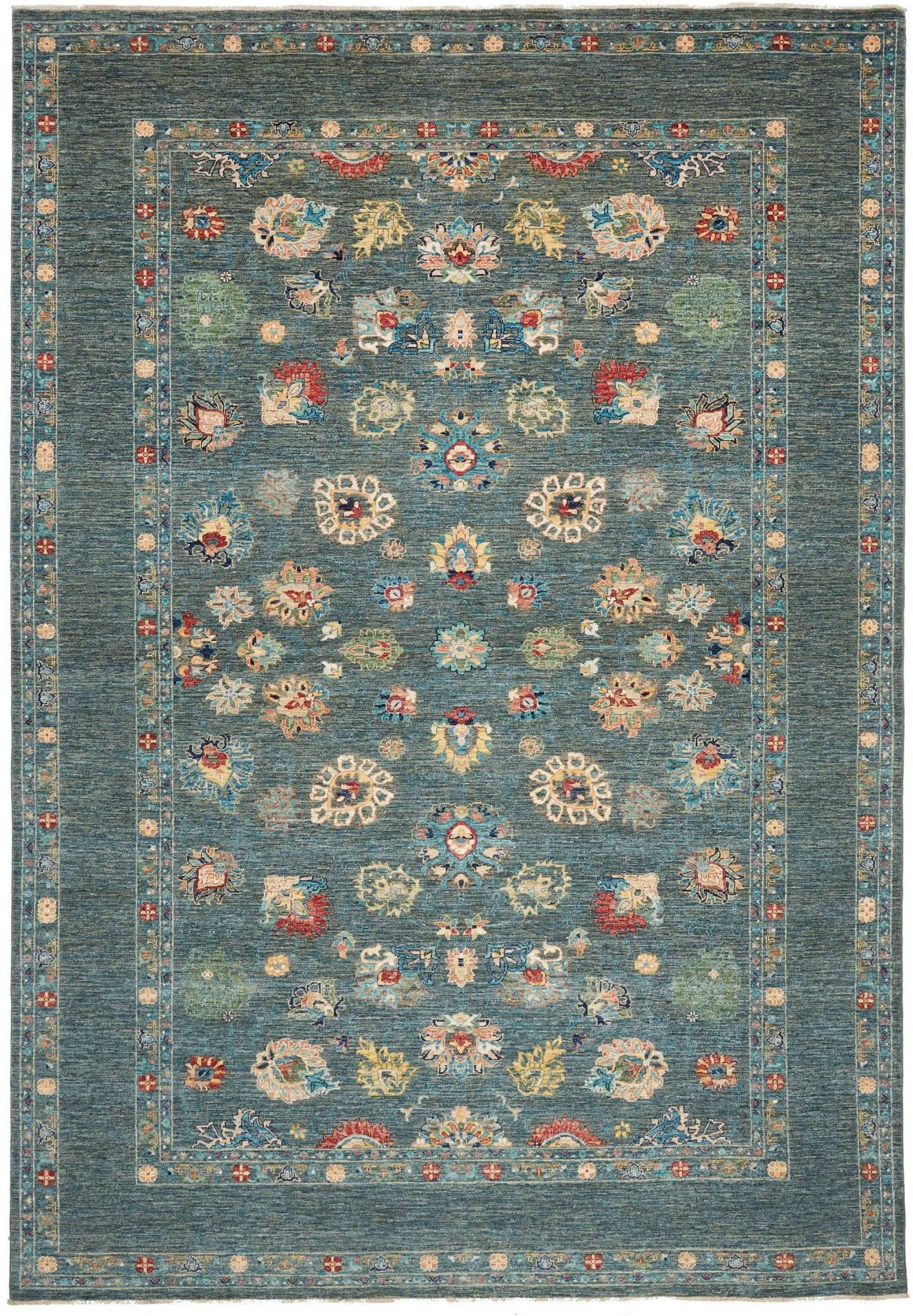 Ziegler Orientteppich 248 x 360cm aus Schurwolle, handgeknüpft