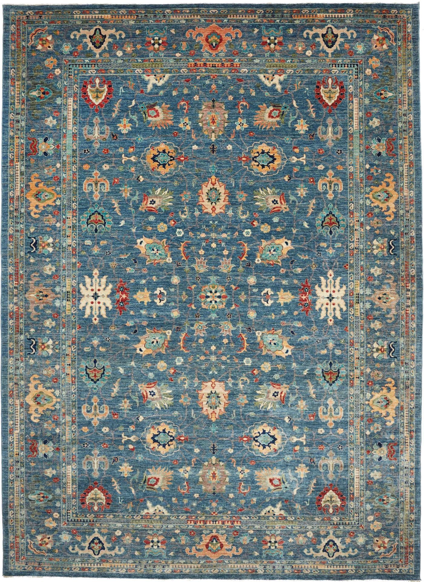 Ziegler Orientteppich 318 x 432cm aus Schurwolle, handgeknüpft