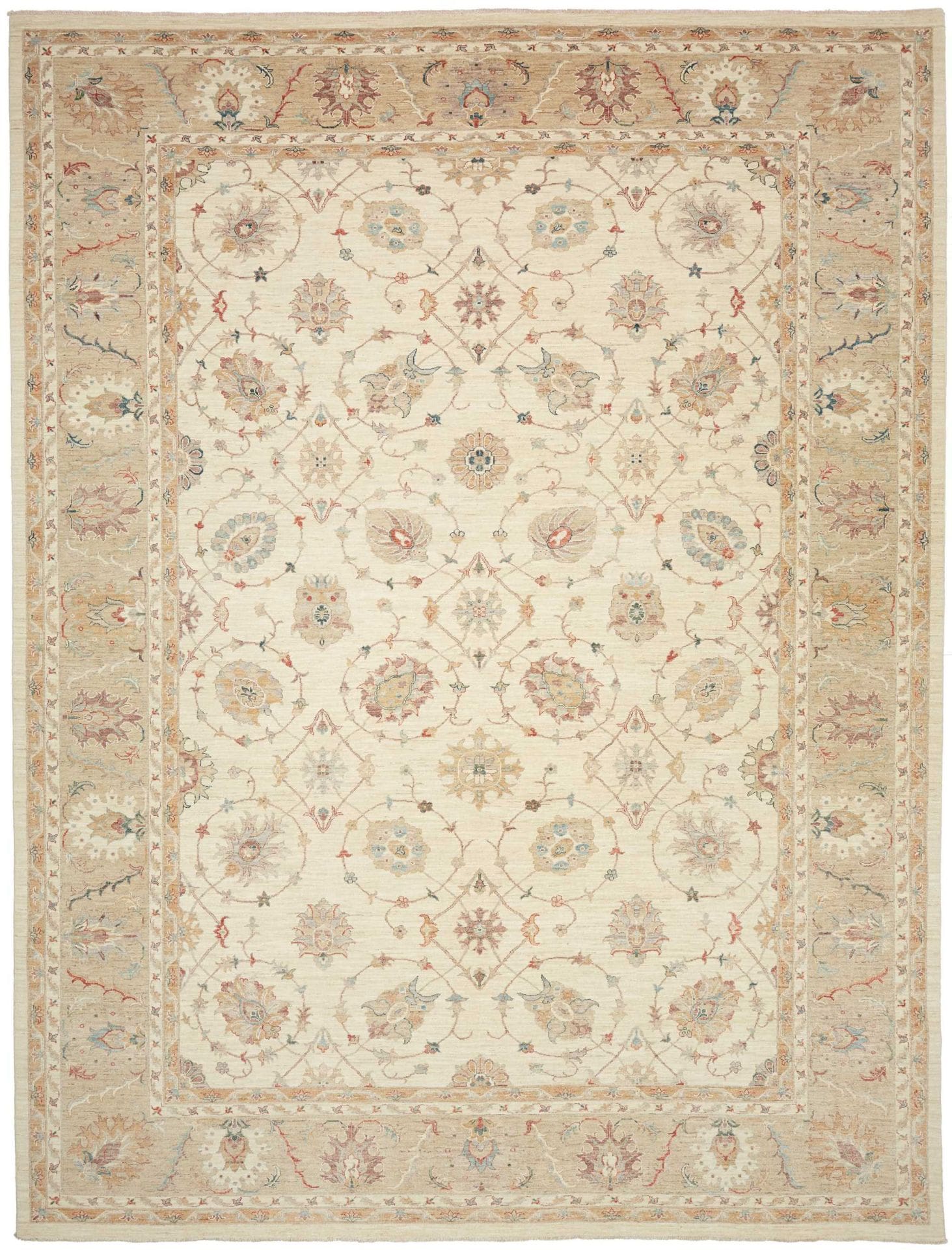 Ziegler Teppich 300 x 396cm, handgeknüpft, Schurwolle, Orientteppich