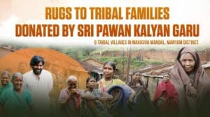 1000 Teppiche an Stammesfamilien von Sri #PawanKalyan garu gespendet! || #PawanKalyanAneNenu