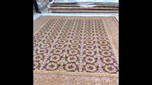 10,3x14,3 Fuß (314x436 cm) handgeknüpfter Teppich rotes türkisches Tabriz-Muster orientalischer Seidenteppich traditionell