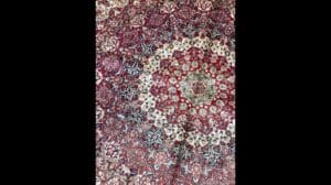 10x14 Fuß handgeknüpfter Teppich aus Seide beige persische handgewebte Teppiche Wohnraum traditionell