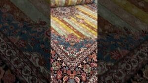 12 Meter Teppich Bijar mit Sonnenblumen-Muster