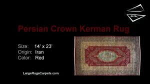 14 × 23 Persische Cyrus Krone® Kerman Teppich – Königliches Erbe in jedem Knoten gewebt