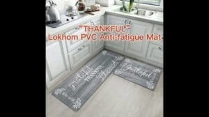 2 Stück PVC Anti-Ermüdungs Küchenmatte Läufer Teppiche Stehteppiche