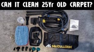 25 Jahre alter Teppichreinigung mit McCulloch MC 1375 Dampfreiniger