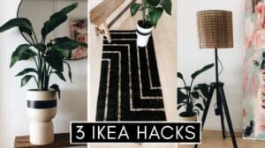 3 IKEA Hacks fürs Wohnzimmer MakeOver - Boho Lampe, Teppich, Pflanzenständer