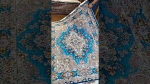 3 Meter großer Seidenteppich aus Tabriz