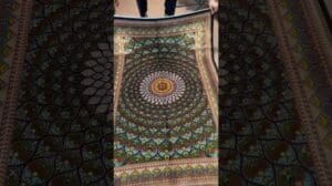 3x5 Seidenteppich #handgemachteTeppiche #qumrug #tabriz #tabrizteppich #afghanisch #usa #kanada #viral #bereichsteppiche #dekoration