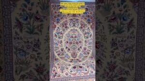 6 Meter langer, komplett seidenener Teppich aus Isfahan, Paar über 60 R, spezielle und außergewöhnliche Farbe