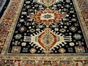 6 x 9 Afghan Karaja-Teppich, gefärbt mit pflanzlichen Farbstoffen und handgesponnener Wolle!