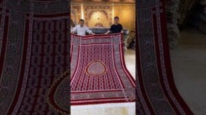 6,56x9,84 Fuß (200x300 cm) handgefertigter Teppich mit rosenrotem Design aus iranischer Seide im klassischen Muster für das Wohnzimmer