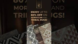 8x10 handgeknüpfter marokkanischer Wollteppich – 80% RABATT! | #RenCollection Teppiche