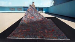 9x12 Hellblau Himmelgarten Gabbeh Teppich