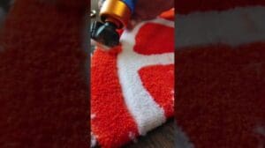 ASMR. Tufting-Teppich. Orange Teppich. Тафтинг. #handmade #polen #tuftingteppiche #tiktok #gdansk