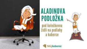 Aladinunterlage für Bürostühle auf Böden und Teppichen