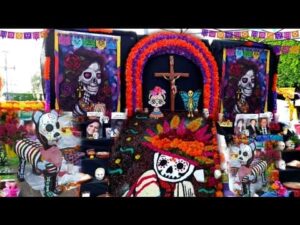 Altäre und Teppiche in der Piedad Michoacán 2022 #Kunst #Mexiko2022 #TagderToten #aredys