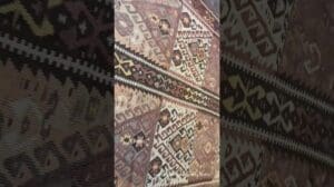 Anatolisch-Armenisches Erbe: Das filigrane Handwerk der Teppiche - Erkunde das Horn- und Hände-in-den-Hüften-Motiv 4x16 Fuß