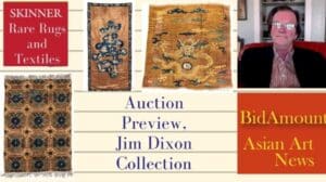 Antike Teppichauktion Vorschau DIE JIM DIXON Sammlung seltener chinesischer und mittlerer östlicher Teppiche