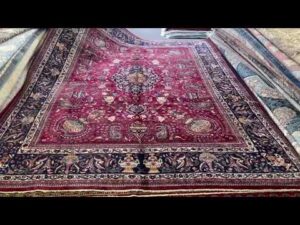 Antiker Kashmar-Teppich, Größe 396x303 cm, handgeknüpft #premiumpersiancarpets #südafrikanischeTeppiche