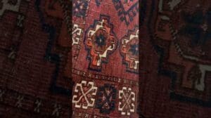 Antiker Kizil Ayak Turkmenischer Chuval, Juval Teppich 60"×34”