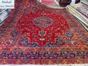 Antiker Mashhad Perserteppich, Größe 385x295 cm, Handgeknüpft #premiumpersiancarpets #antikerteppich