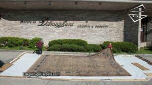 Antiker Persischer Kerman Palastteppich (17’ x 24’) | Poetische Inschriften & Königliche Provenienz