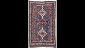 Antiker Qashqai-Teppich 2,54 m x 1,41 m