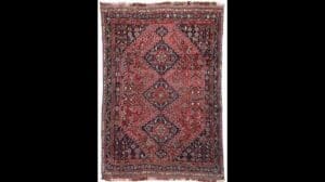 Antiker Qashqai-Teppich 3,35 m x 2,35 m