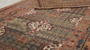 Antiker Sarab Persischer Läuferteppich, polychrome geometrische Medaillons - Teppich & Kilim - 34924
