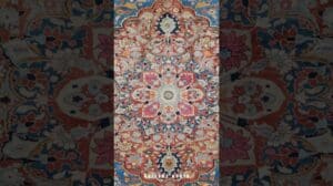 Antiker Seiden-Tabriz-Teppich aus dem 19. Jahrhundert - Lager-Nr.: 1002