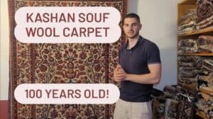 Antiker Wollsoumak-Teppich aus Kashan - Sammlerteppiche & Teppiche #2