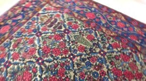 Antiker persischer Bakhtiari Hochflor-Läufer mit Vögeln und weiter Galerie, Orientteppich 232175