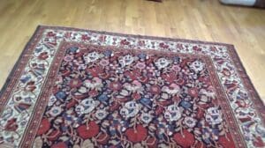 Antiker persischer Bakhtiari breiter Galerie-Läufer mit Blumendesign, handgeknüpfter Orientteppich 232210