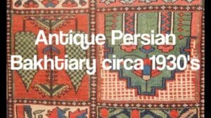 Antiker persischer Bakhtiari circa 1930er Jahre