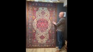 Antiker persischer Isfahan-Teppich